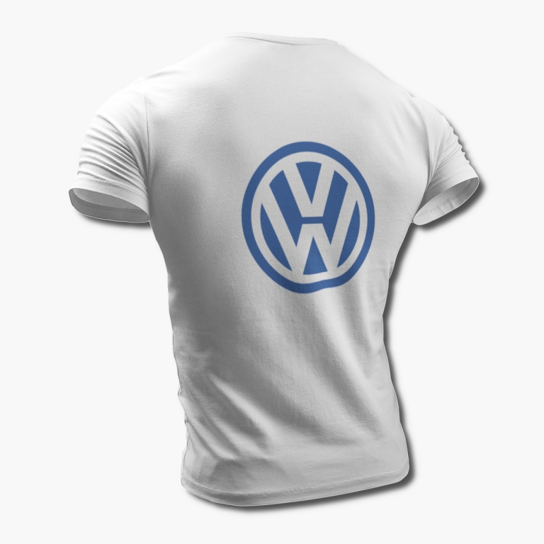 Volkswagen TShirt, Volkswagen Logo White Tee Shirt TShirt Kingship