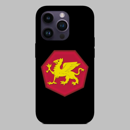 Crest of 108th Division US Army iPhone 15 Silicone Phone Case