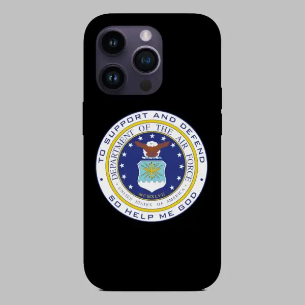 Department of The Air Force United States iPhone 15 Silicone Phone Case
