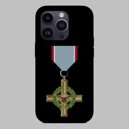 United States Air Force Cross iPhone 15 Silicone Phone Case