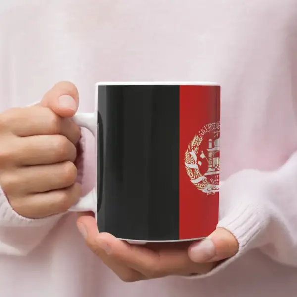Afghanistan Flag Coffee Mug, Afghanistan's National Flag Mug