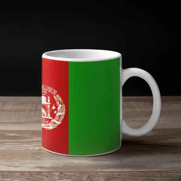 Afghanistan Flag Coffee Mug, Afghanistan's National Flag Mug - Image 2