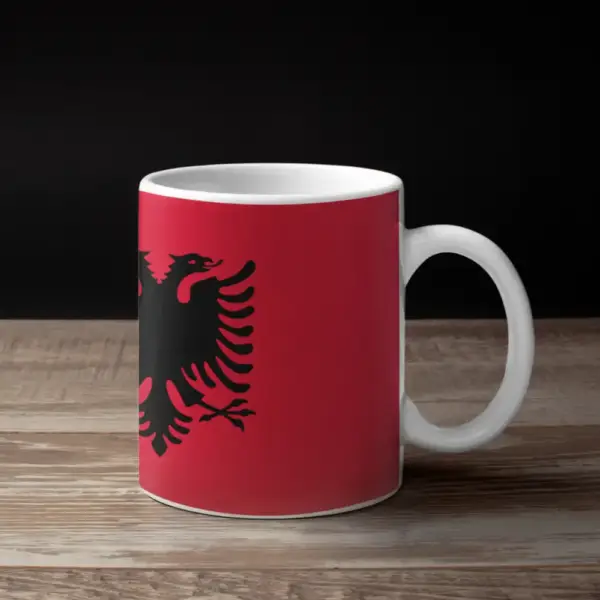 Albania Flag Coffee Mug, Albania's National Flag Mug - Image 2