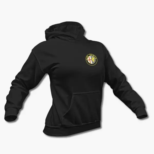 Alfa Romeo Hoodie, Alfa Romeo Mini Logo Hooded Sweatshirt - Image 3