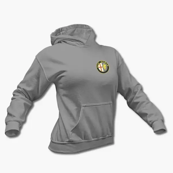 Alfa Romeo Hoodie, Alfa Romeo Mini Logo Hooded Sweatshirt - Image 7