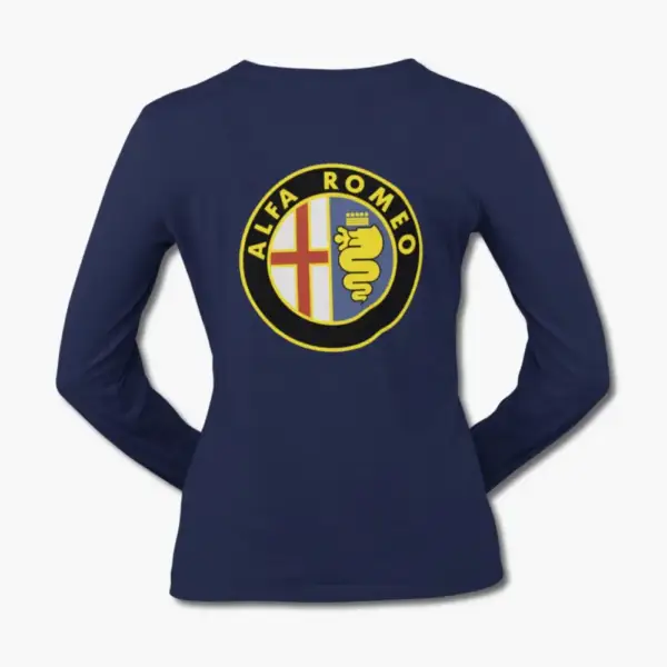 Alfa Romeo Long Sleeve T-Shirt, Alfa Romeo Mini Logo Longsleeve Tee Shirt - Image 10
