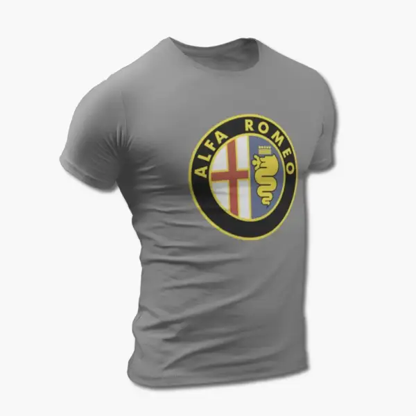 Alfa Romeo T-Shirt, Alfa Romeo Logo Tee Shirt - Image 5