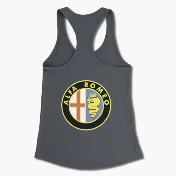 Alfa Romeo Tank Top, Alfa Romeo Logo Tank Top Shirt - Image 4
