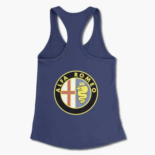 Alfa Romeo Tank Top, Alfa Romeo Logo Tank Top Shirt - Image 8