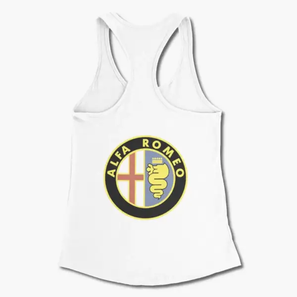 Alfa Romeo Tank Top, Alfa Romeo Logo Tank Top Shirt - Image 12