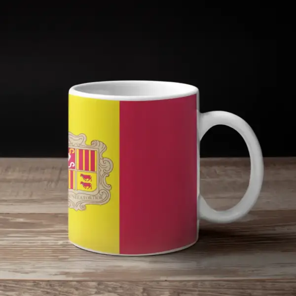 Andorra Flag Coffee Mug, Andorra's National Flag Mug - Image 2