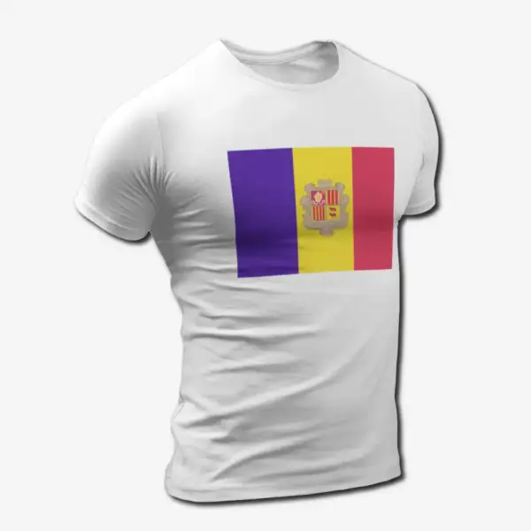 Andorra Flag T-Shirt, Andorra's National Flag Tee Shirt