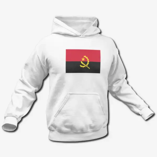 Angola Flag Hoodie, Angola's National Flag Hooded Sweatshirt