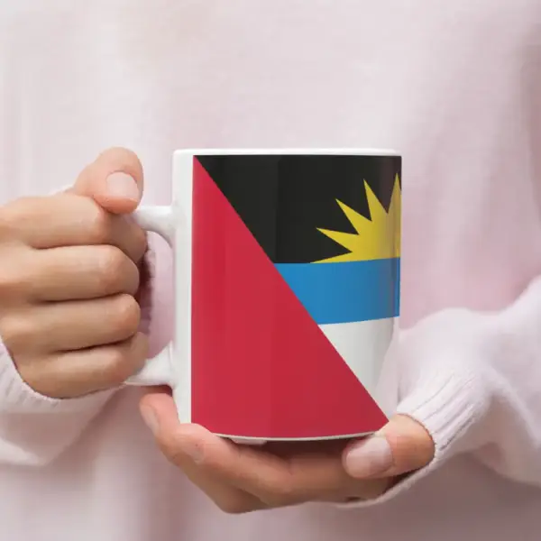 Antigua and Barbuda Flag Coffee Mug, Antigua and Barbuda's National Flag Mug