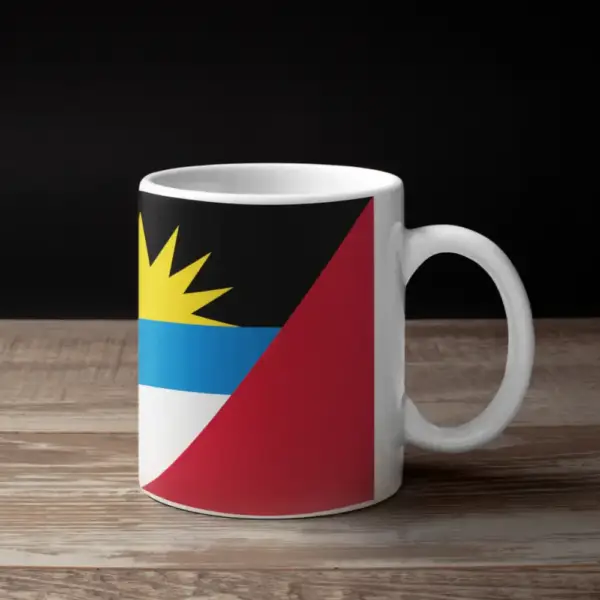 Antigua and Barbuda Flag Coffee Mug, Antigua and Barbuda's National Flag Mug - Image 2