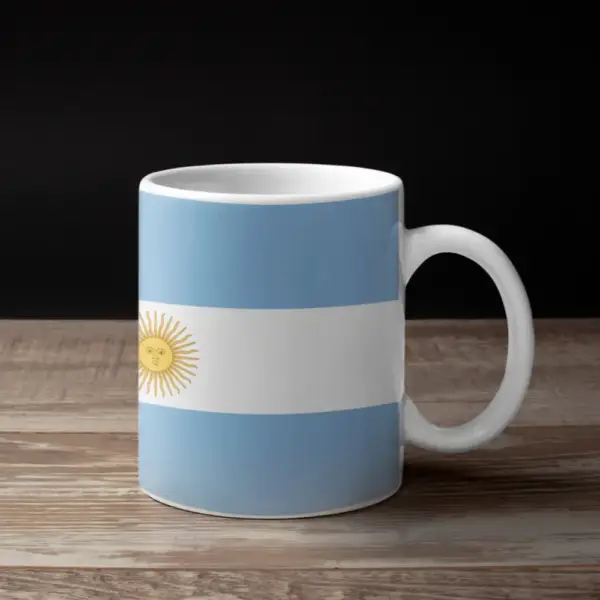 Argentina Flag Coffee Mug, Argentina's National Flag Mug - Image 2