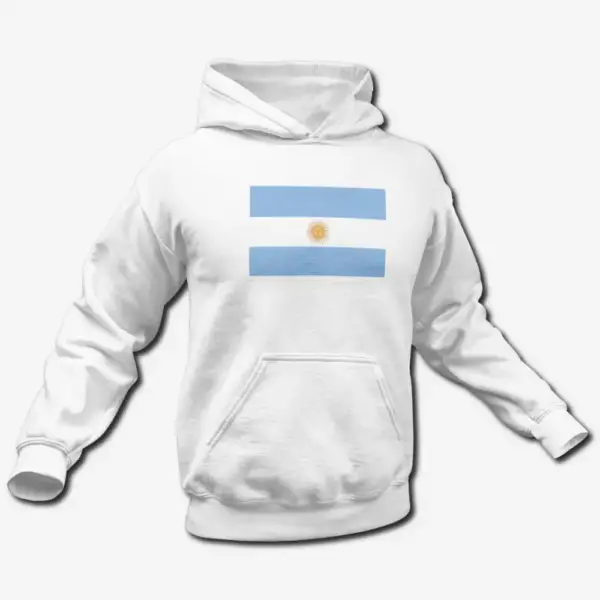 Argentina Flag Hoodie, Argentina's National Flag Hooded Sweatshirt