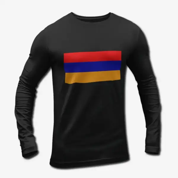 Armenia Flag Long Sleeve T-Shirt, Armenia's National Flag Long Sleeve Tee Shirt