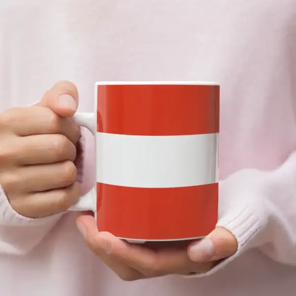 Austria Flag Coffee Mug, Austria's National Flag Mug