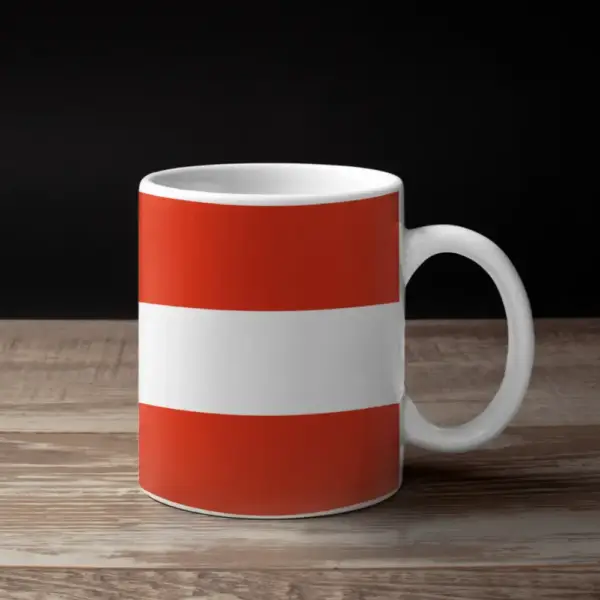 Austria Flag Coffee Mug, Austria's National Flag Mug - Image 2