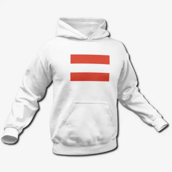 Austria Flag Hoodie, Austria's National Flag Hooded Sweatshirt