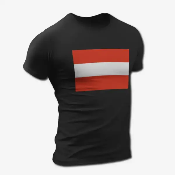 Austria Flag T-Shirt, Austria's National Flag Tee Shirt