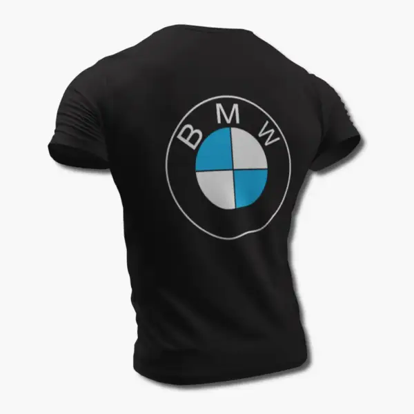 BMW T-Shirt, BMW Logo Black Tee Shirt - Image 2