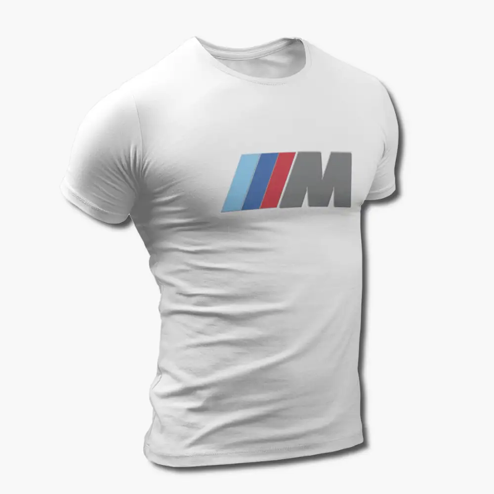 BMW T-Shirt, BMW M Series Logo White Tee Shirt