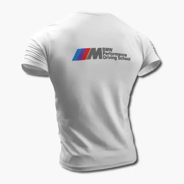 BMW T-Shirt, BMW Performance Driving School White Tee Shirt - Image 2