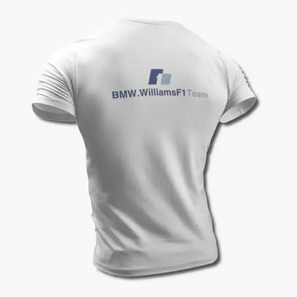 BMW T-Shirt, BMW Williams F1 Team White Tee Shirt - Image 2