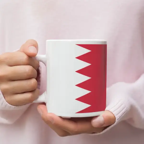 Bahrain Flag Coffee Mug, Bahrain's National Flag Mug