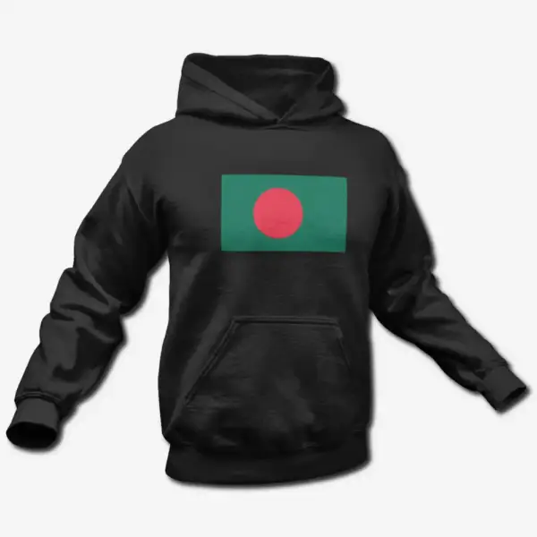 Bangladesh Flag Hoodie, Bangladesh's National Flag Hooded Sweatshirt
