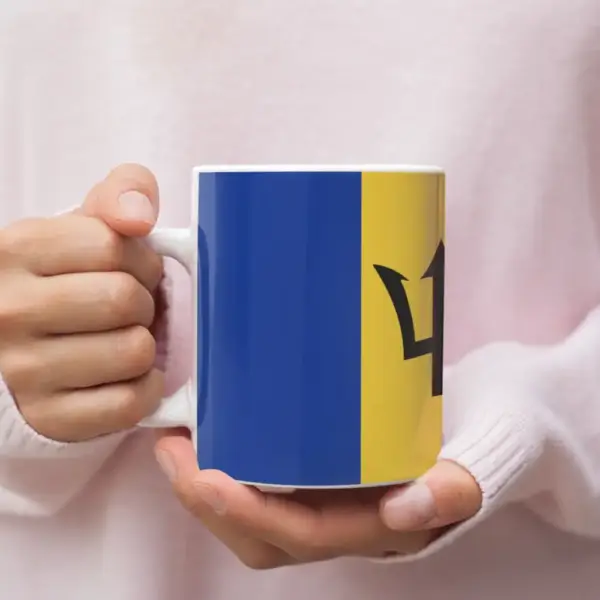 Barbados Flag Coffee Mug, Barbados's National Flag Mug