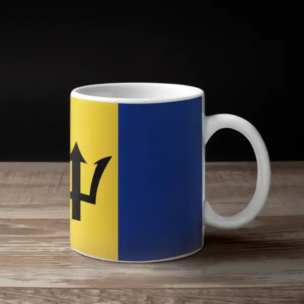 Barbados Flag Coffee Mug, Barbados's National Flag Mug - Image 2