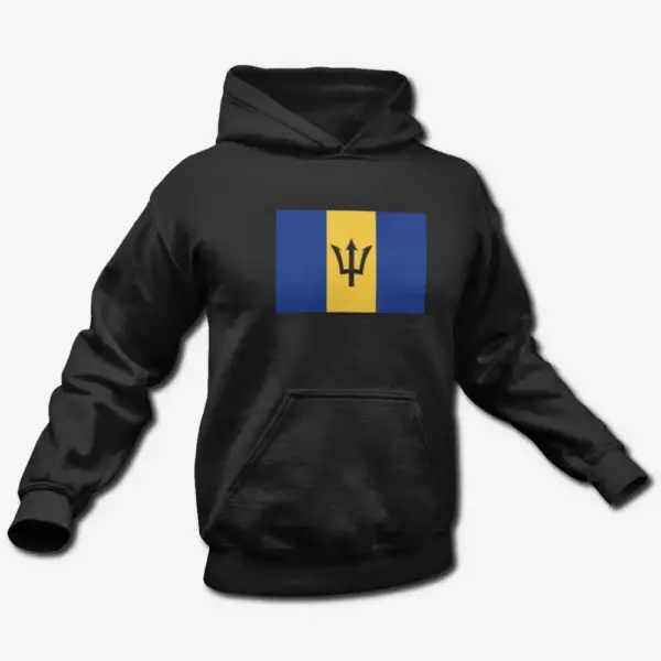 Barbados Flag Hoodie, Barbados's National Flag Hooded Sweatshirt