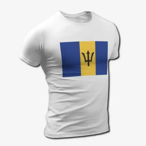 Barbados Flag T-Shirt, Barbados's National Flag Tee Shirt