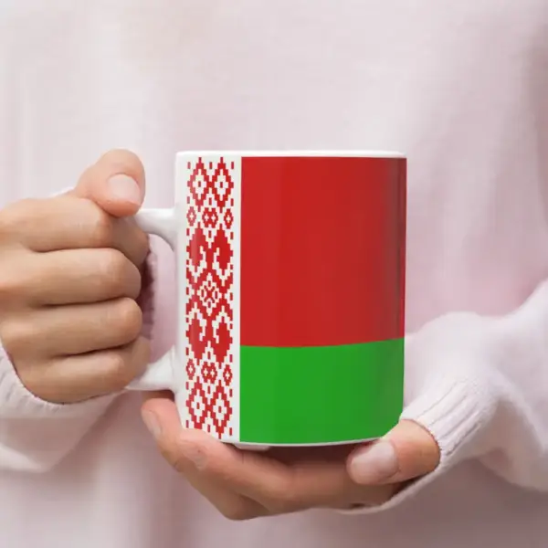 Belarus Flag Coffee Mug, Belarus's National Flag Mug
