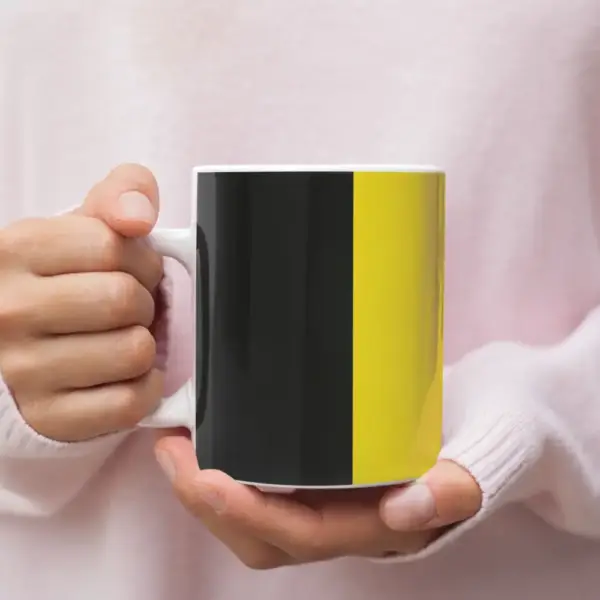 Belgium Flag Coffee Mug, Belgium's National Flag Mug