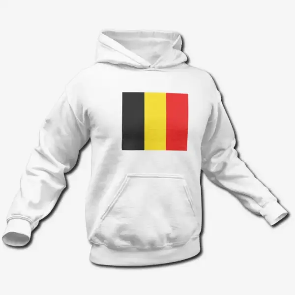 Belgium Flag Hoodie, Belgium's National Flag Hooded Sweatshirt