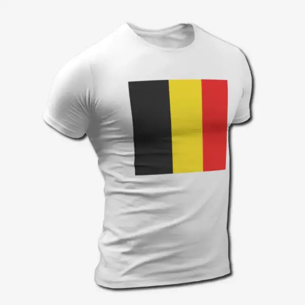 Belgium Flag T-Shirt, Belgium's National Flag Tee Shirt