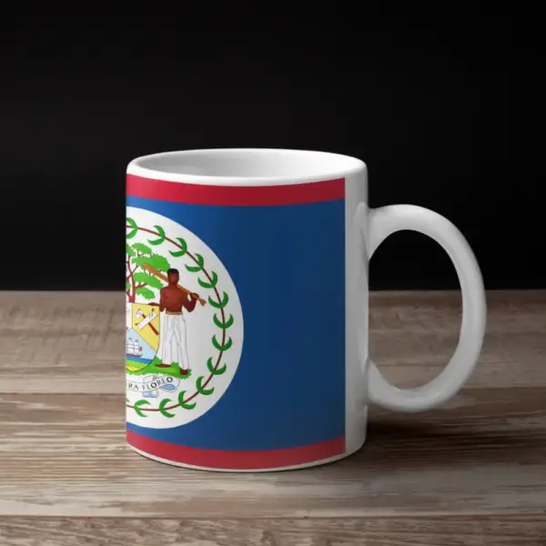 Belize Flag Coffee Mug, Belize's National Flag Mug - Image 2