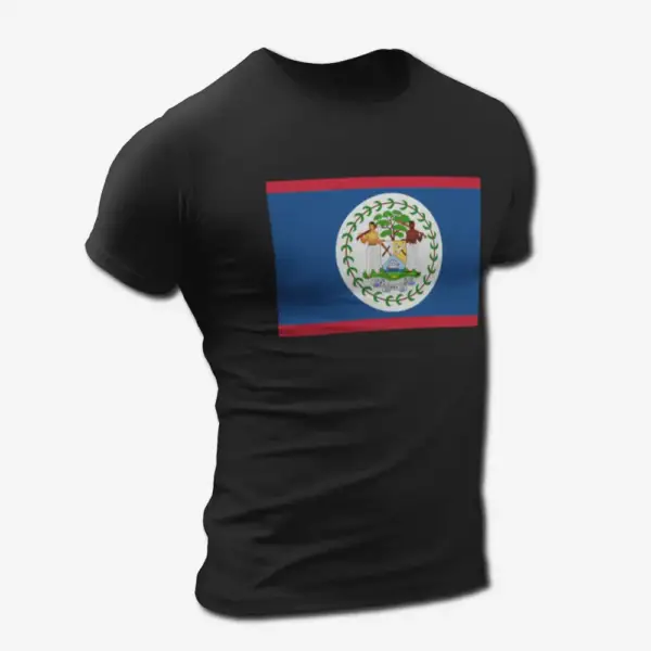 Belize Flag T-Shirt, Belize's National Flag Tee Shirt