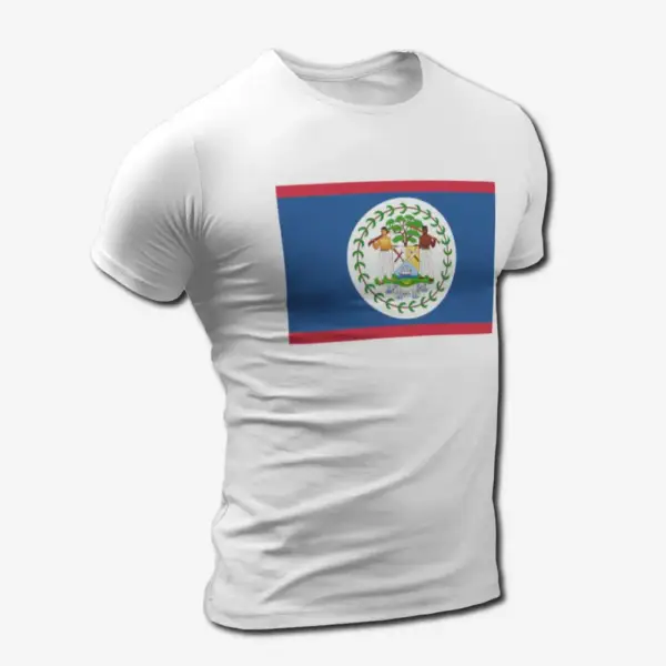 Belize Flag T-Shirt, Belize's National Flag Tee Shirt