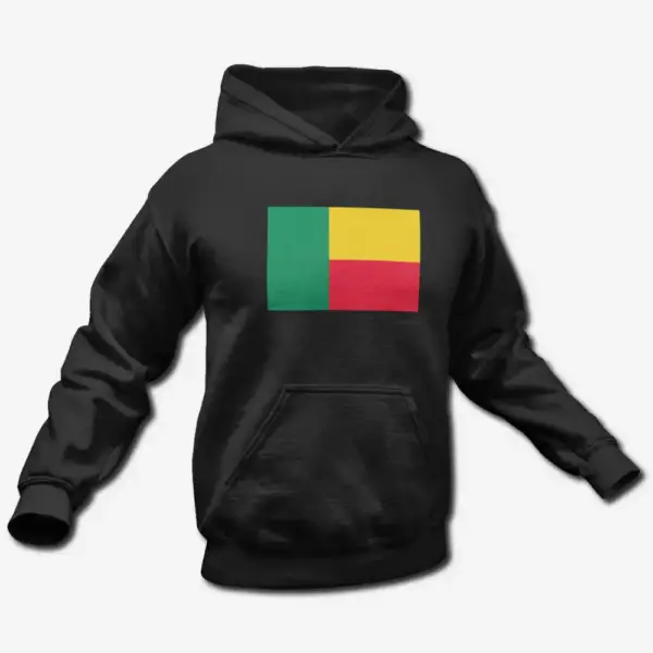 Benin Flag Hoodie, Benin's National Flag Hooded Sweatshirt