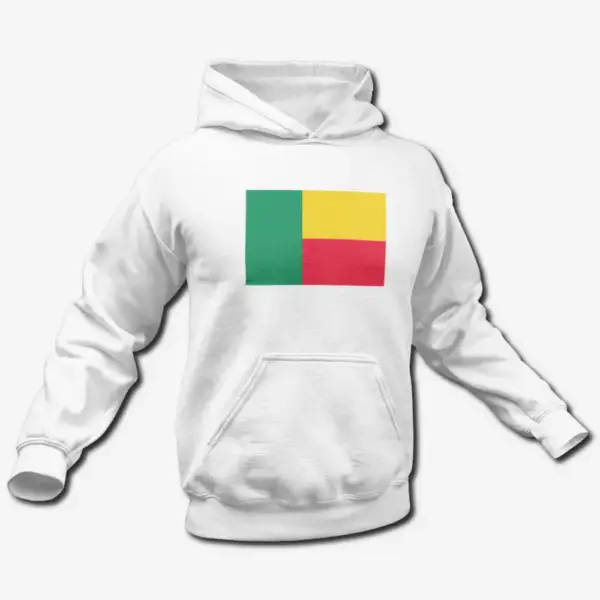 Benin Flag Hoodie, Benin's National Flag Hooded Sweatshirt