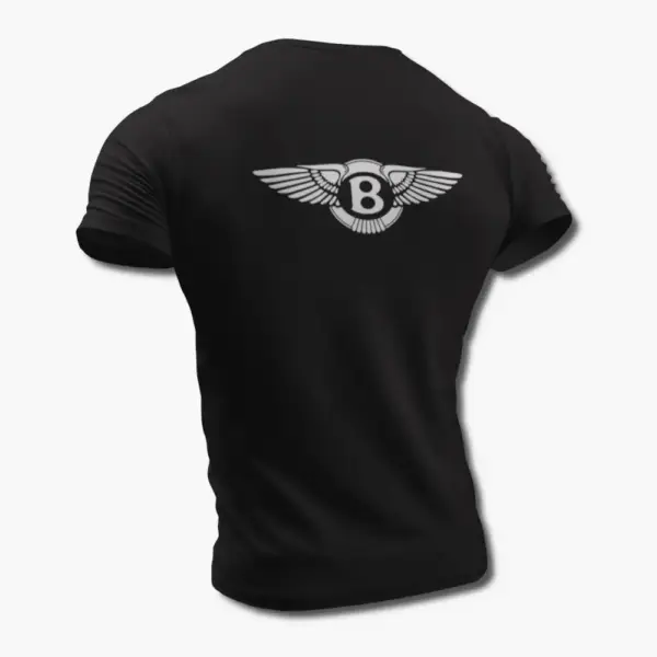 Bentley T-Shirt, Bentley Logo Black Tee Shirt - Image 2
