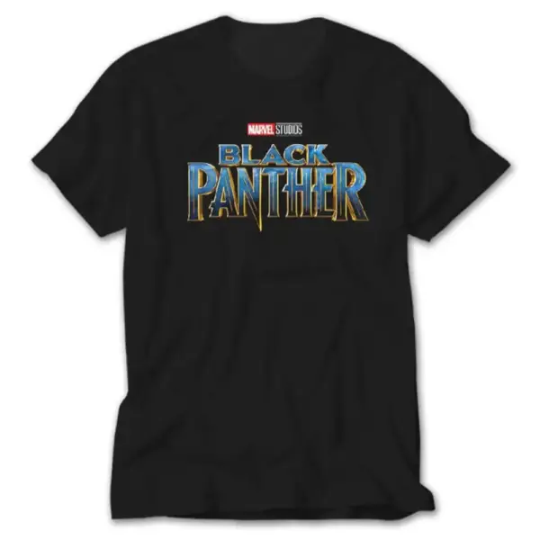 Black Panther T-Shirt, Black Panther Logo Marvel Tee Shirt