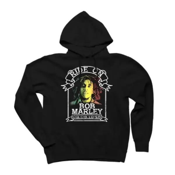 Bob Marley Ride On 1945 Hoodie, Bob Marley Ride On 1945 Hooded Sweatshirt