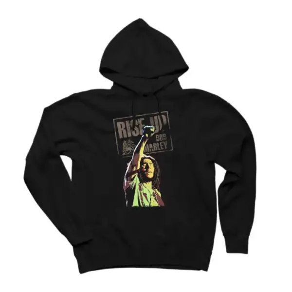 Bob Marley Rise Up Hoodie, Bob Marley Rise Up Hooded Sweatshirt