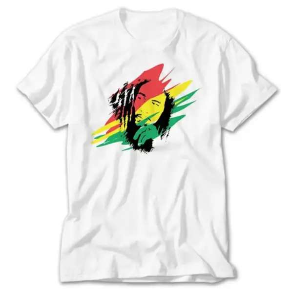 Bob Marley T-Shirt, Bob Marley Skecth Up Tee Shirt